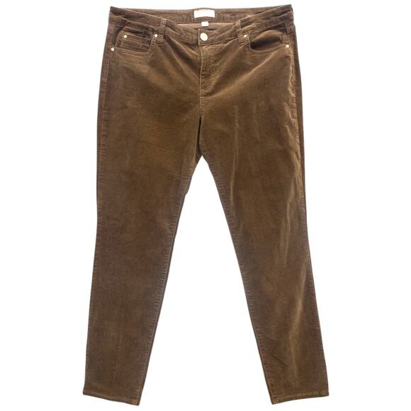 Kut from the Kloth Diana Corduroy Skinny Pants Brown Women's Size 16 - Picture 3 of 5